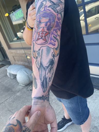 Explore face tattoos ideas, creative tattoo ideas in Hutto, available at East street tattoo
