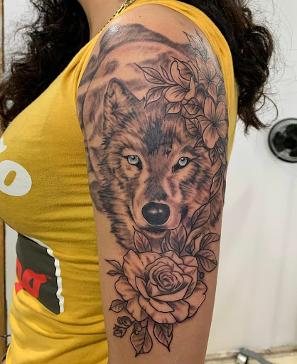 Explore astronomical tattoo ideas, creative tattoo ideas in Hastings, available at Distinctive INK Tattoo LLC