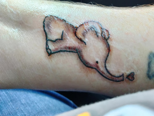 Explore hip and thigh tattoo ideas, creative tattoo ideas in Satellite Beach, available at Rocksteady Tattoo Company