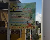 Restaurant L'Escapade à La Trinité (le menu)