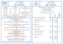 Menu du La Table de Valmy à Argelès-sur-Mer