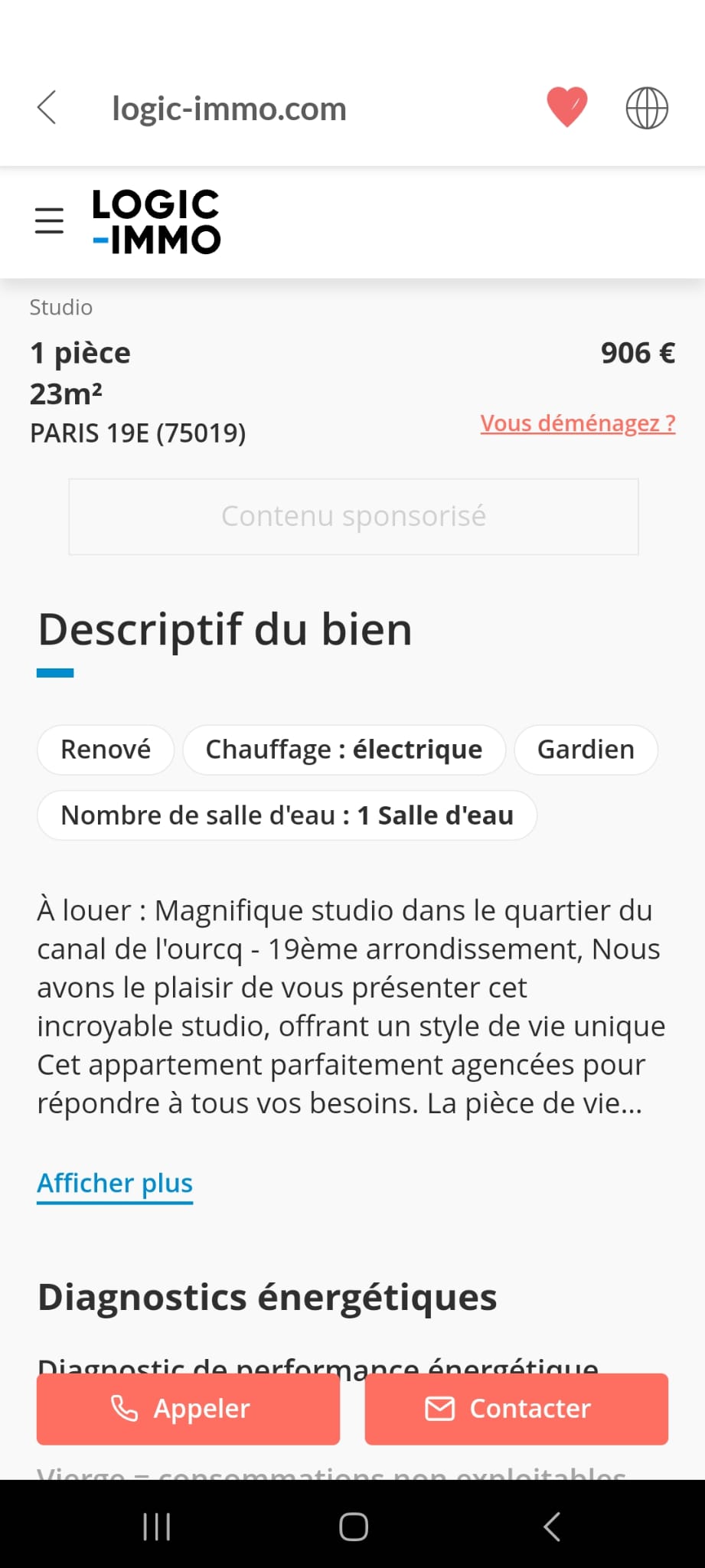Photo n° 1 de l'avis de Kévin.e fait le 05/11/2023 à 20:54