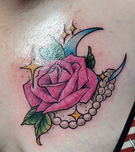 Explore tattoo ideas on collar bone, creative tattoo ideas in Silverdale, available at Golden Rule Tattoo and Body Piercing