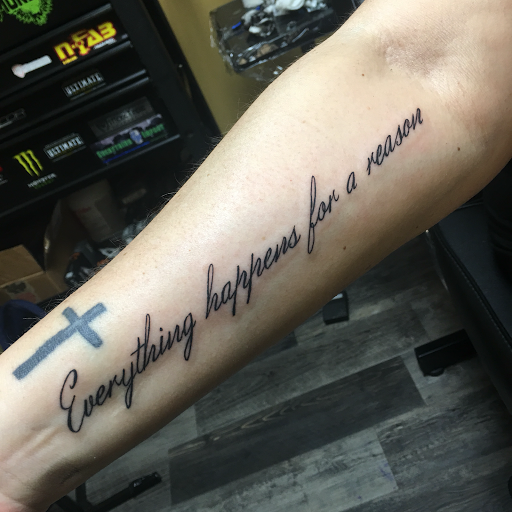 Explore elbow tattoo ideas men, creative tattoo ideas in Warner Robins, available at Untold Pain Tattoo Studio