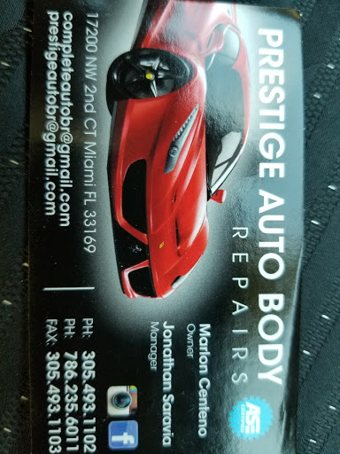Auto Dent Removal Service «Prestige Auto & Cycle Inc.», reviews and photos, 17200 NW 2nd Ct, Miami, FL 33169, USA