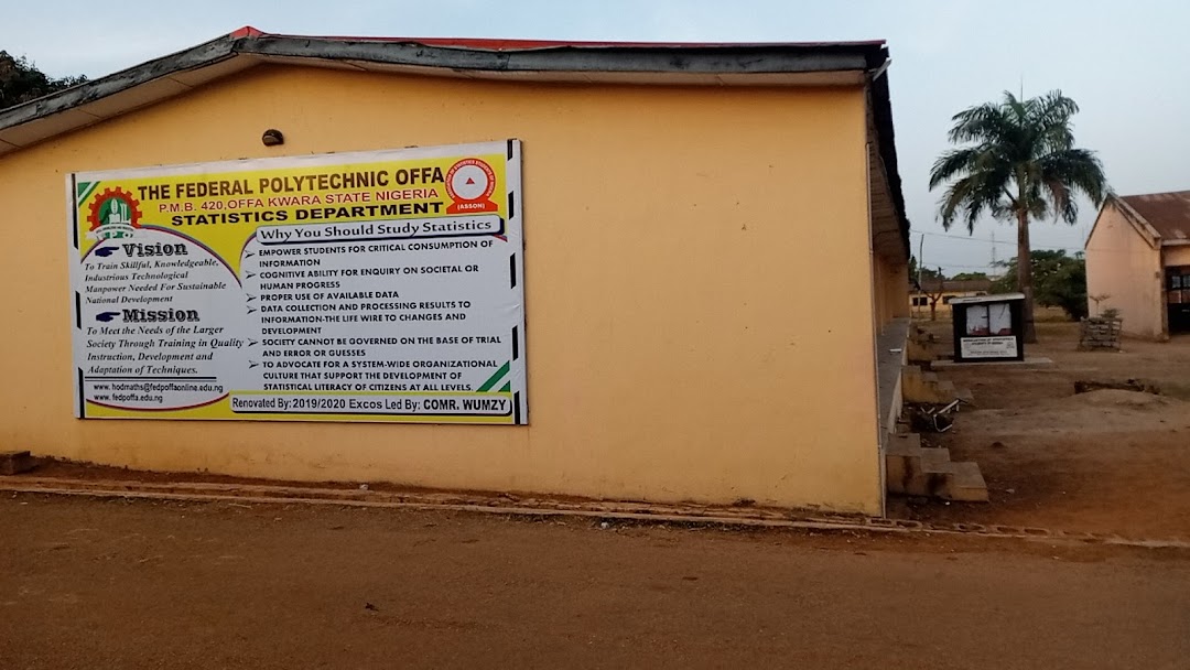 Statistics department, federal polytechnic offa