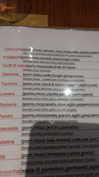 Pizzeria La Pergola à Casale Marittimo (la carte)