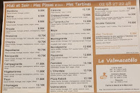 Menu du LE VALMACATELO à Chateaulin