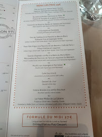 La Cabane Des Praz à Chamonix-Mont-Blanc menu