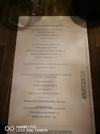 Anecdote restaurant à Montreuil-sur-Mer menu