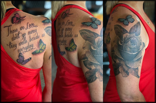 Explore bow and arrow tattoo ideas, creative tattoo ideas in Columbus, available at Eternal Tattoo & Body Piercing - Columbus