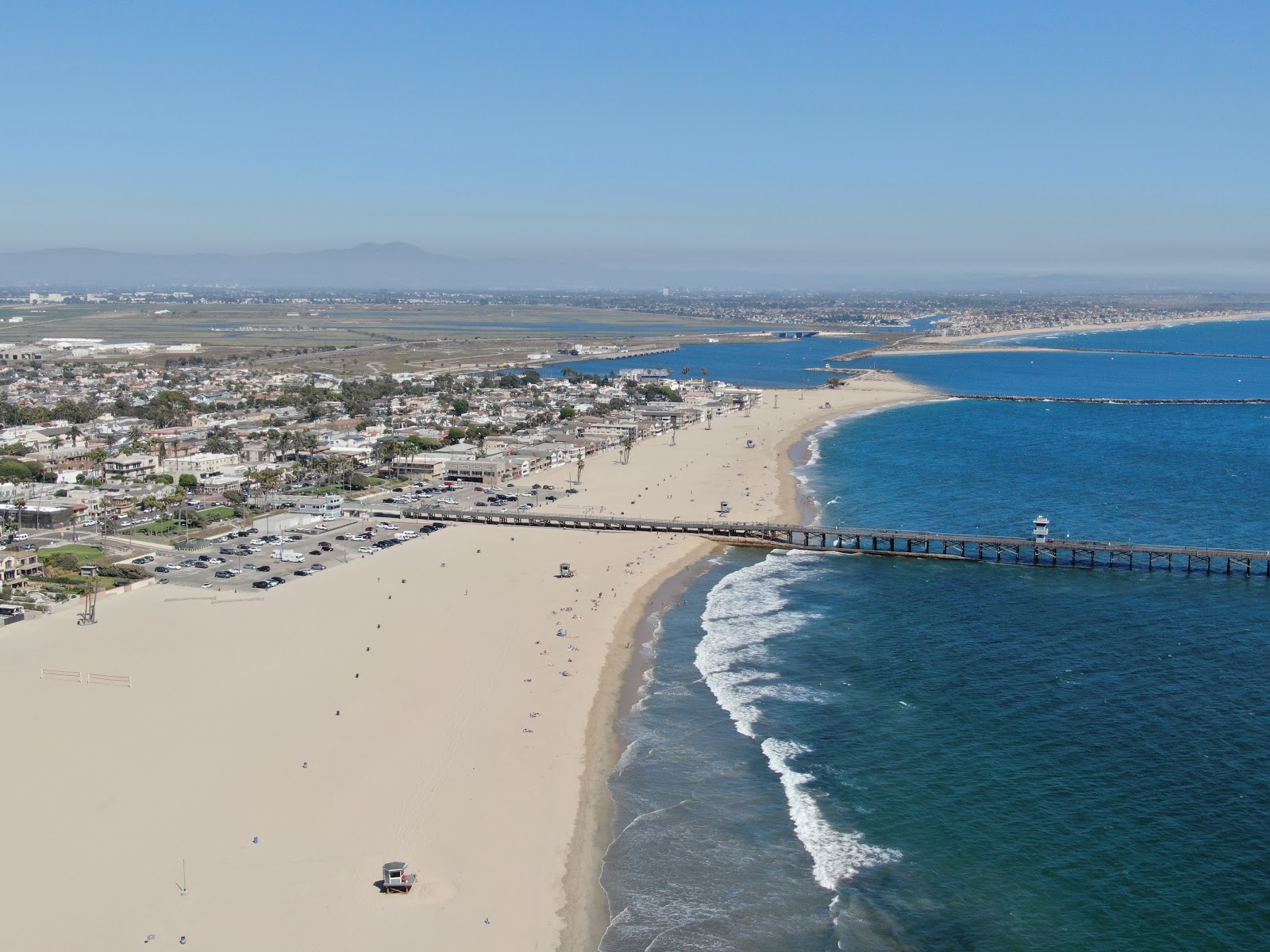 Photo of Seal Beach with long straight shore