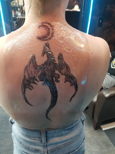 Explore anime forearm tattoo ideas, creative tattoo ideas in Las Vegas, available at Inky Dragon Tattoo Club