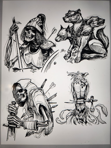 Explore predator tattoo ideas, creative tattoo ideas in Hilliard, available at 22 Caliber Tattoo Mega Studio