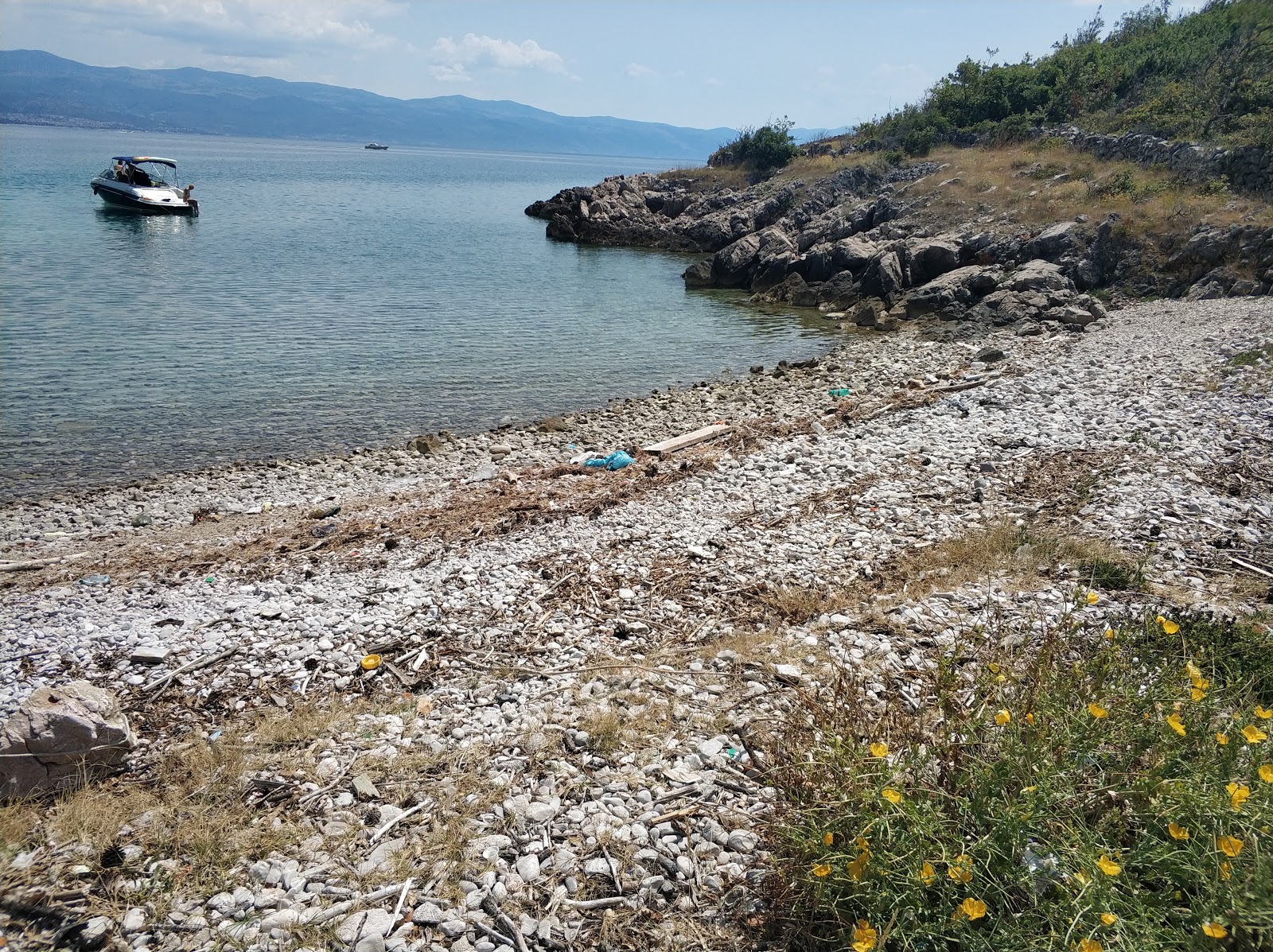 Foto di Uvala Veterna con una superficie del acqua cristallina