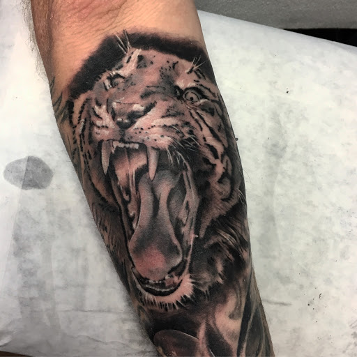 Explore forest sleeve tattoo ideas, creative tattoo ideas in Alhambra, available at IFA2 Tattoo Studio