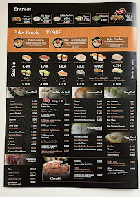 Menu / carte de Sushi Wan Bezons à Bezons