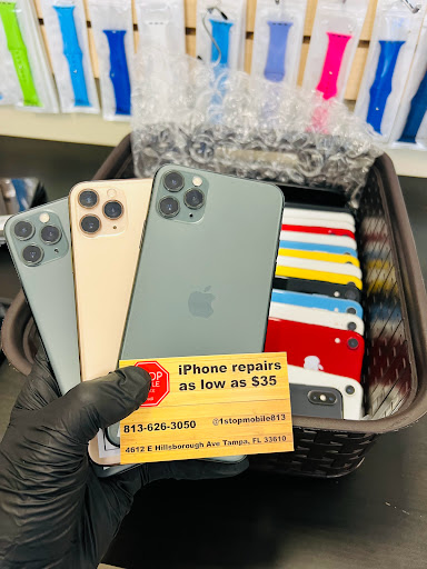 Cell Phone Store «1 Stop Mobile», reviews and photos, 4612 E Hillsborough Ave, Tampa, FL 33610, USA