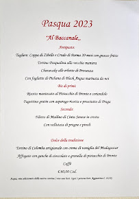 Restaurant Ristorante Baccanale à Monza (la carte)