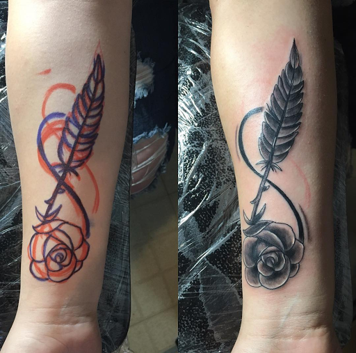 Explore tattoo ideas on ribs, creative tattoo ideas in Phoenix, available at Grand Avenue Tattoo & Piercings