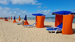 Foto di Spiaggia di Houlgate con costa lunga e dritta