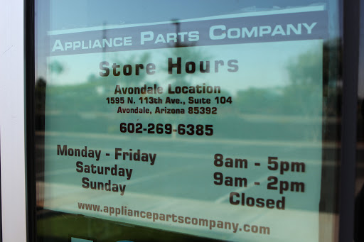 Appliance Parts Supplier «Appliance Parts Company», reviews and photos, 1595 N 113th Ave, Avondale, AZ 85392, USA
