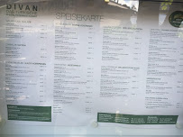 Menu / carte de Divan à Stuttgart