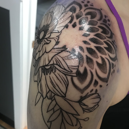 Explore tattoo gun ideas, creative tattoo ideas in Tecumseh, available at Lucid Tattoo Gallery