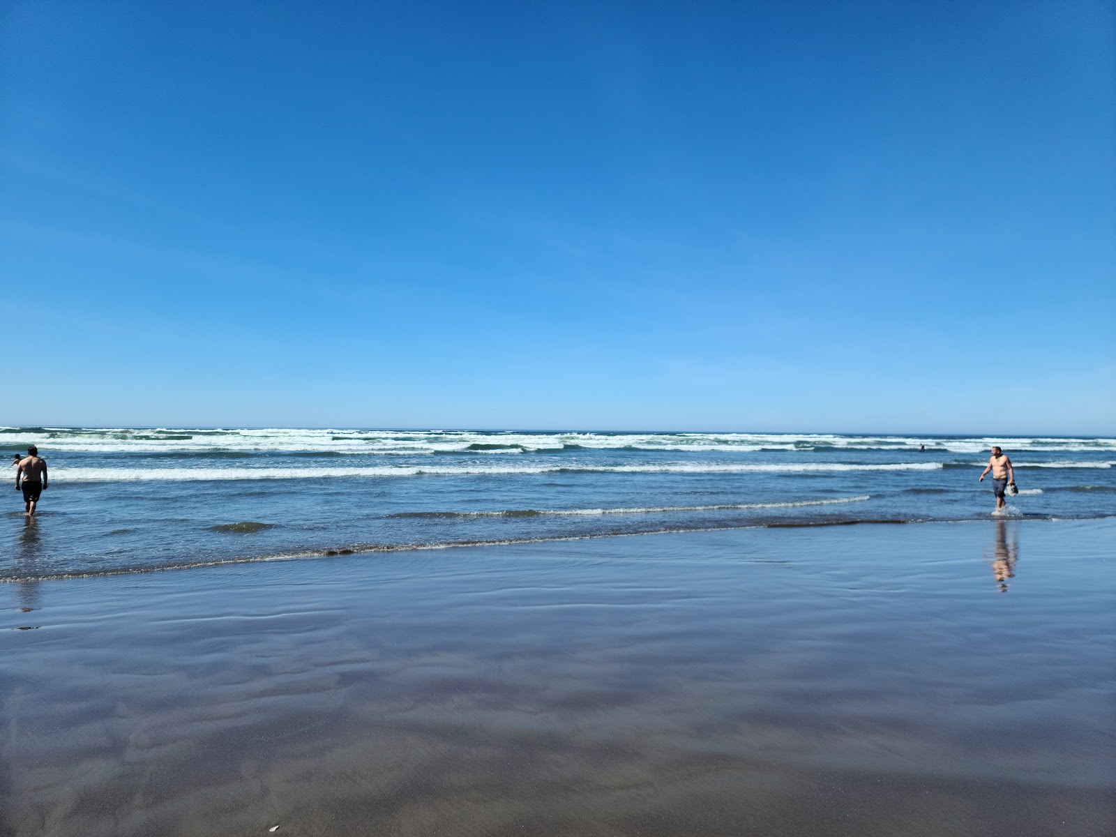 Seaside Beach Oregon的照片 和解