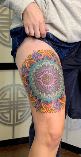 Explore death tattoo ideas, creative tattoo ideas in Spokane, available at Anchored Art Tattoo