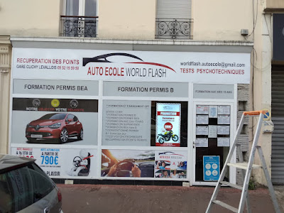 Auto-Moto-Ecole World Flash Gare de Clichy-Levallois à Clichy
