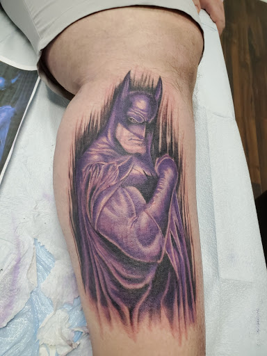 Explore moon tattoo ideas for guys, creative tattoo ideas in Buford, available at Inked Arts Tattoo Studio