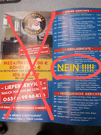Carte du Onkel Memed‘s Pizza Grill Restaurant Landau à Landau