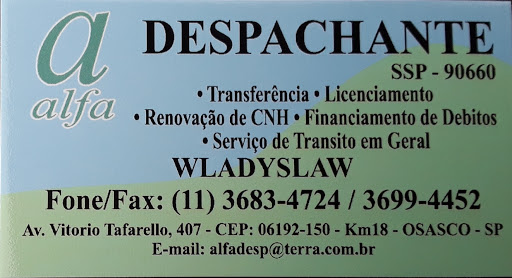 Logo da empresa - Alfa Despachante