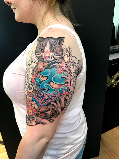 Explore head tattoo ideas, creative tattoo ideas in Tarpon Springs, available at Legendary Custom Tattoos and Piercings