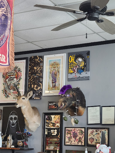 Explore house tattoo ideas, creative tattoo ideas in Stockton, available at Tall Tales Tattoo