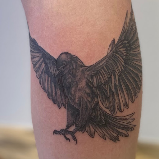 Explore praying mantis tattoo ideas, creative tattoo ideas in Fort Collins, available at Meadowlark Tattoo