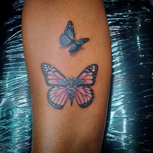 Explore awesome sleeve tattoo ideas, creative tattoo ideas in Coral Springs, available at Salvation Tattoo Lounge Coral Springs