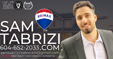 Sam Tabrizi Real Estate - TOP 10% OF ALL REBGV AGENTS