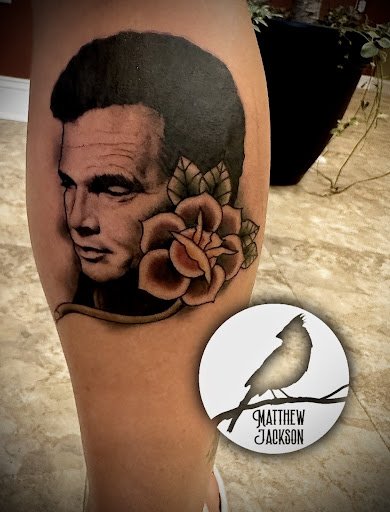 Explore half sleeve men tattoo ideas, creative tattoo ideas in Nashville, available at RedBird Tattoo