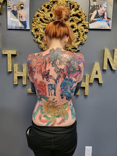Explore church tattoo ideas, creative tattoo ideas in Seattle, available at Dragon Tattoo