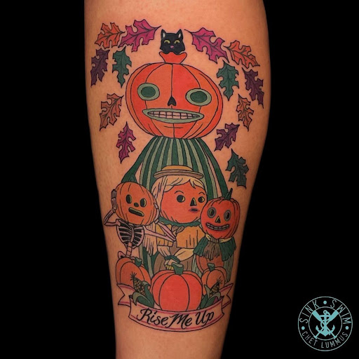 Explore face tattoos ideas, creative tattoo ideas in Marietta, available at Sink or Swim Studio and Gallery