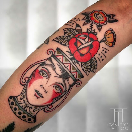 Explore chandelier tattoo ideas, creative tattoo ideas in Wappingers Falls, available at Twin Tides Tattoo