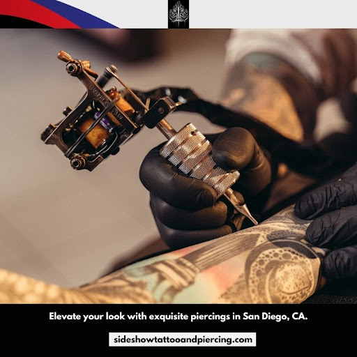 Explore male flower tattoo ideas, creative tattoo ideas in San Diego, available at Sideshow Tattoo and Piercing