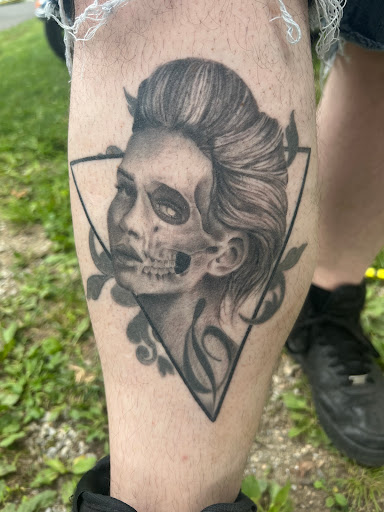 Explore knee ditch tattoo ideas, creative tattoo ideas in Mohnton, available at Safe Haven Tattoo