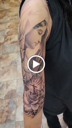 Explore chest cover up tattoos ideas for females, creative tattoo ideas in Detroit, available at Detroit Aztec Tattoos