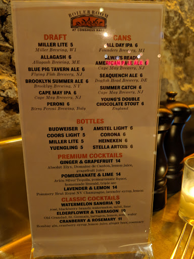 Pizza Restaurant «Boiler Room at Congress Hall», reviews and photos, 200 Congress Pl, Cape May, NJ 08204, USA