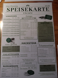 Menu / carte de Haus Tannenburg à Taunusstein