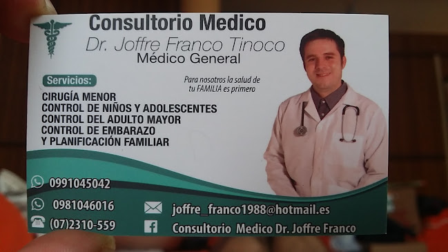 Opiniones de Consultorio Medico Dr JOFRE en El Pangui - Médico