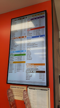 Menu / carte de Burger King à Lodi